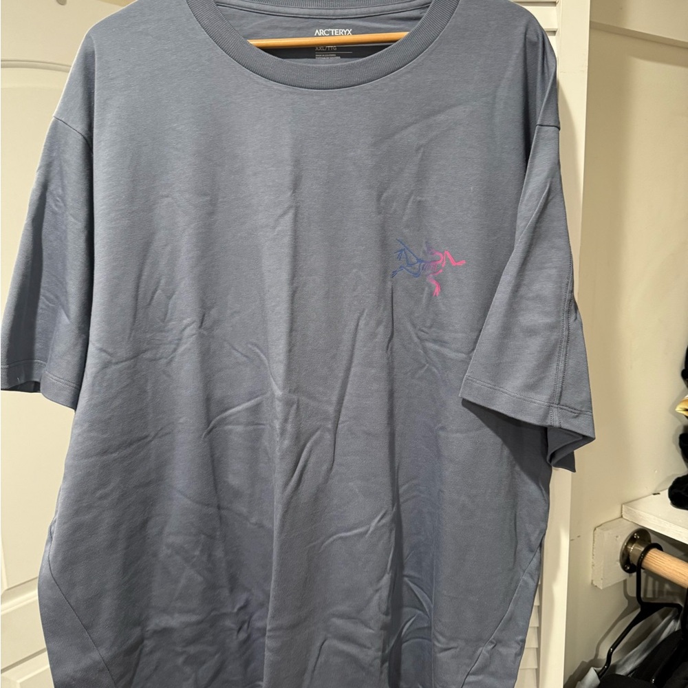 Arc'teryx Blue Short Sleeve Tee Casual Crew Neck